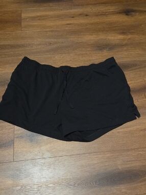 no brand name Women’s Black Drawstring  Shorts 4X (28W/30W)